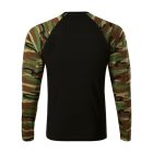 Camouflage LS póló unisex barna terepszín S