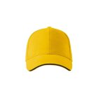 Sandwich 6P sapka unisex sárga állitható