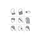 Twister kendő unisex/gyerek neon sárga uni