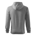 Trendy Zipper felső férfi sötétszürke melírozott 2XL