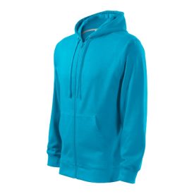 Trendy Zipper felső férfi türkiz S