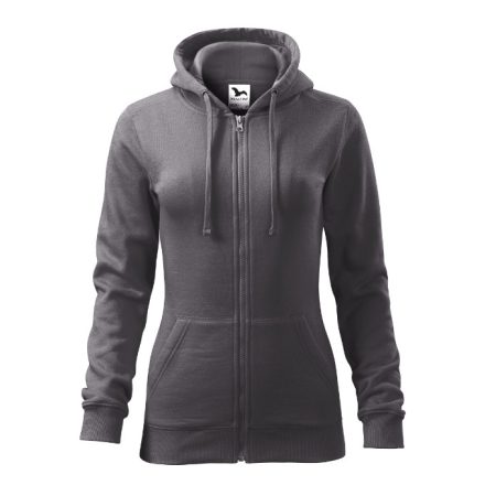 Trendy Zipper felső női acélszürke XS