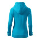 Trendy Zipper felső női türkiz 2XL