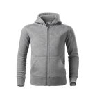 Trendy Zipper felső gyerek sötétszürke melírozott 158 cm/12 éves