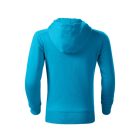 Trendy Zipper felső gyerek türkiz 146 cm/10 éves