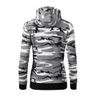 Camo Zipper felső női szürke terepszín M