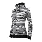 Camo Zipper felső női szürke terepszín XL
