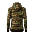 Camo Zipper felső női barna terepszín XS