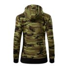 Camo Zipper felső női zöld terepszín XL