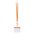 PASS HOLDER WITH LANYARD - orange