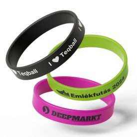 feliratos szilikon karkötő
