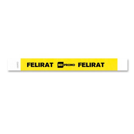 TYVEK WRISTBAND, 1" - Yellow