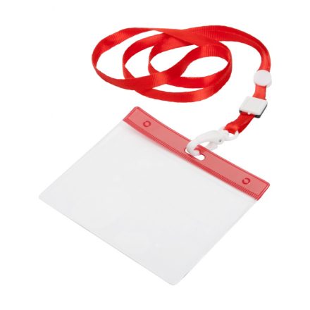 PASS HOLDER WITH LANYARD - red