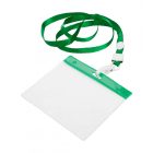 PASS HOLDER WITH LANYARD - green