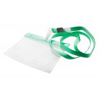 PASS HOLDER WITH LANYARD - green