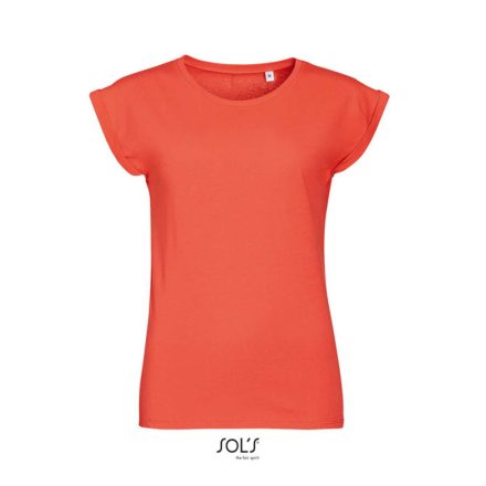 SOL'S 01406 WOMEN’S T-SHIRT, ROUND NECK – CORAL