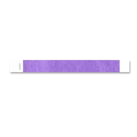 TYVEK WRISTBAND, 1" - Purple