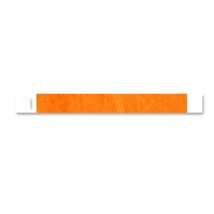 TYVEK WRISTBAND, 1" - Neon orange