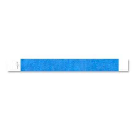 TYVEK WRISTBAND, 1" - neon blue