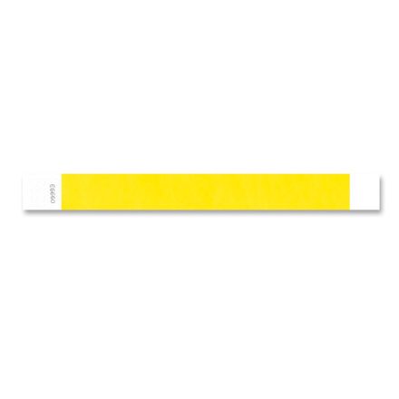 TYVEK WRISTBAND, 1" - Yellow