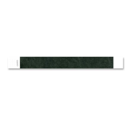 TYVEK WRISTBAND, 1" - Black