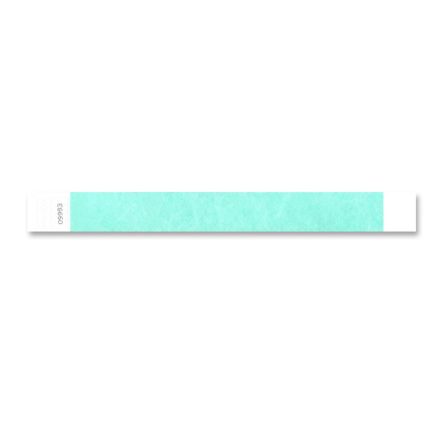 TYVEK WRISTBAND, 1" - AQUA