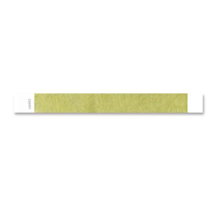 TYVEK WRISTBAND, 1" - GOLD