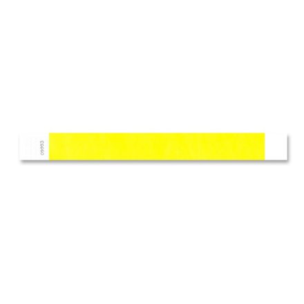 TYVEK WRISTBAND, 1" - Neon yellow
