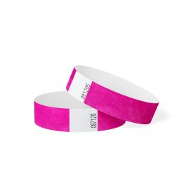 TYVEK WRISTBAND, 3/4" – Neon pink 