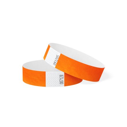 TYVEK WRISTBAND, 3/4" – Neon orange