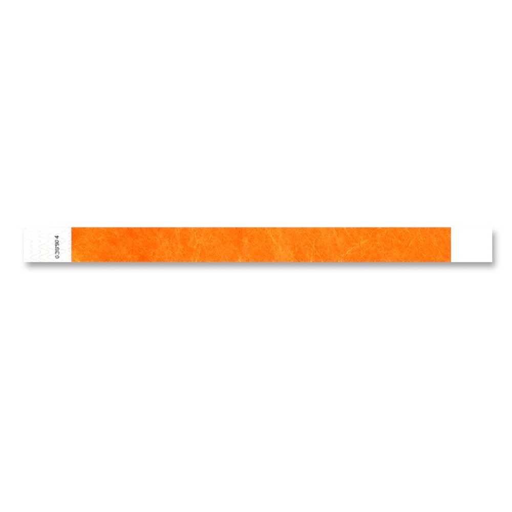 TYVEK WRISTBAND 3 4 Neon orange wristland