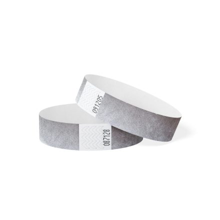 TYVEK WRISTBAND, 3/4" – silver