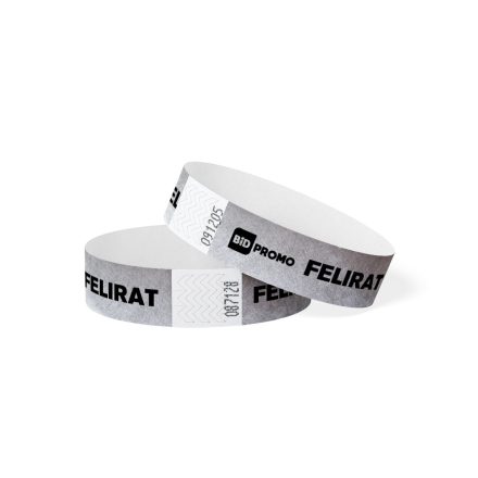 TYVEK WRISTBAND, 3/4" – silver