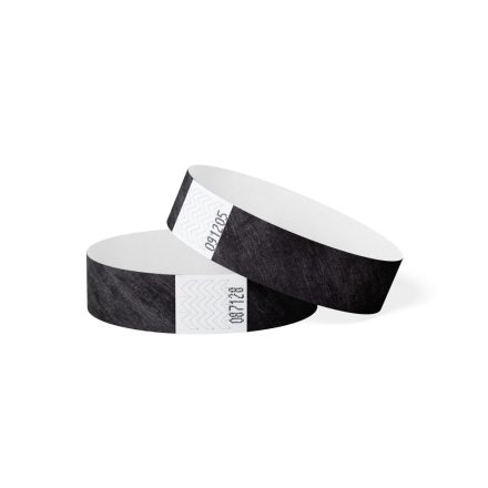 TYVEK WRISTBAND, 3/4" – black