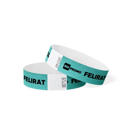 TYVEK WRISTBAND, 3/4" – AQUA 