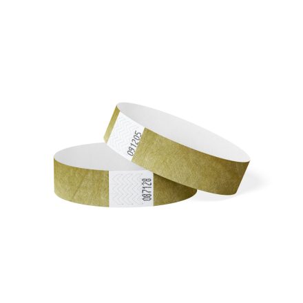 TYVEK WRISTBAND, 3/4" – GOLD