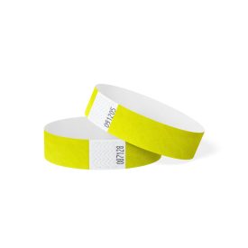TYVEK WRISTBAND, 3/4" – Neon yellow 