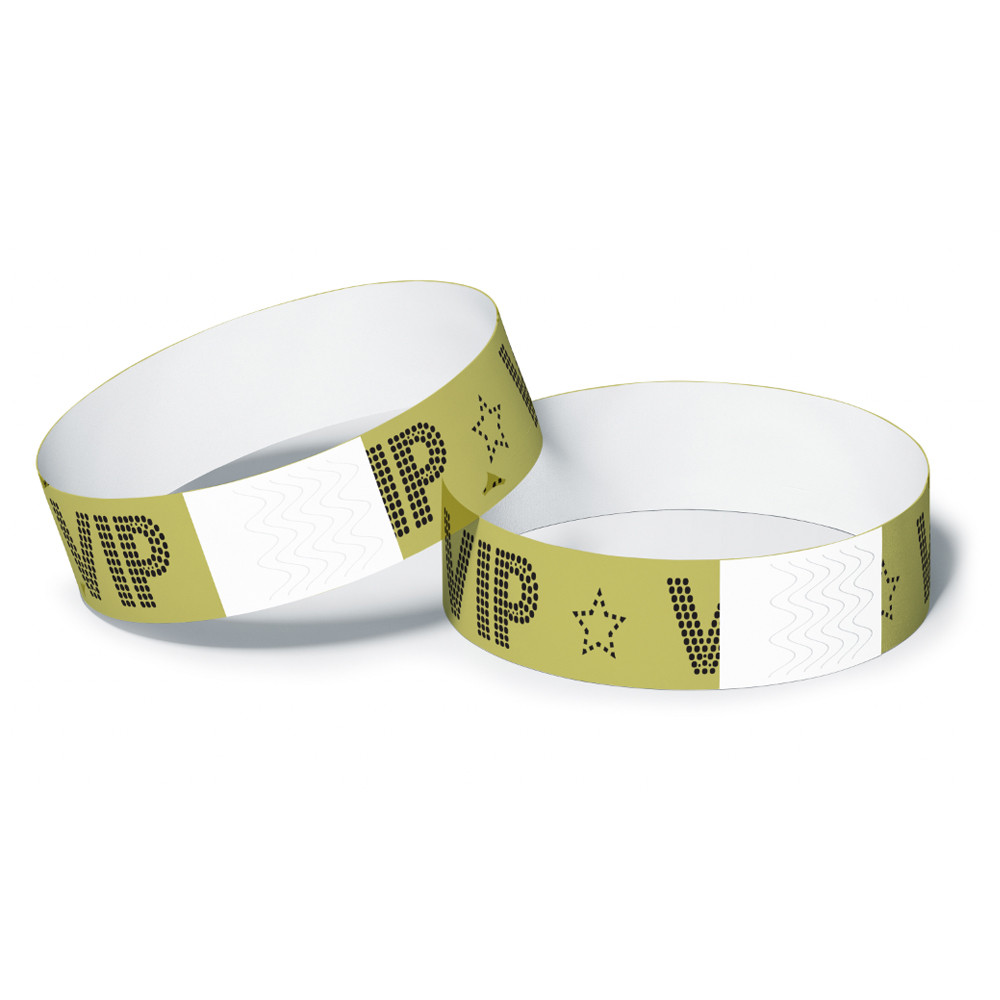 PLASTIC WRISTBAND, GOLD HOLOGRAPHIC, 