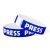 Press patterned wristbands
