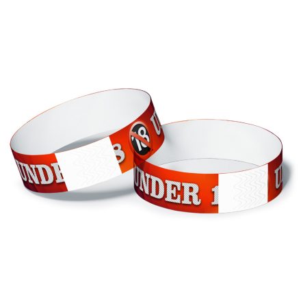 Age restriction wristbands - under 18